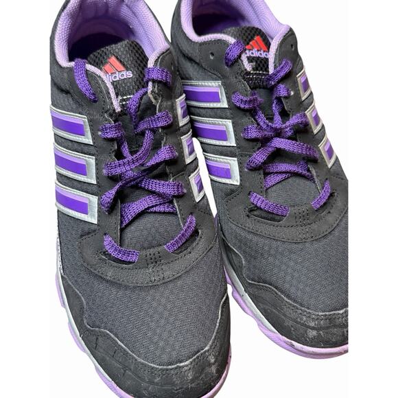 Adidas Women’s Size 10 Black Purple Athletic Running Sneakers Ortholite - Picture 6 of 11
